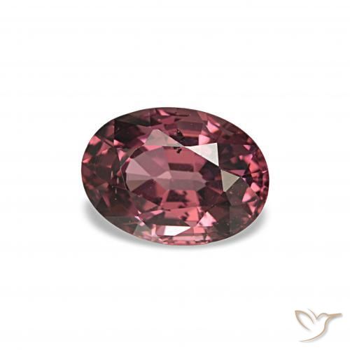 rodolita granada Medium Dark-Red Natural 1.14ct, Corte Oval, VVS-VS