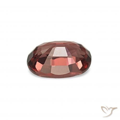 rodolita granada Vermelho Tijolo Profundo Natural 1.10ct, Corte Oval, VS