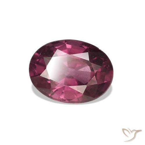 rodolita granada Vermelho Rapberry Natural 1.02ct, Corte Oval, VS