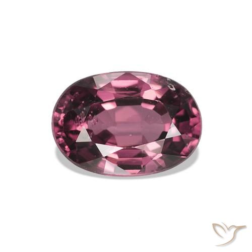 rodolita granada roxo médio Natural 1.16ct, Corte Oval, VS