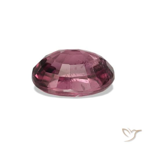 Rodolita Granada roxo médio Natural 1.07ct, Corte Oval, VS