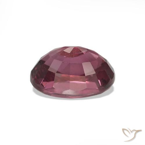 Rodolita Granada Medium Dark-Purple Natural 1.21ct, Corte Oval, VS