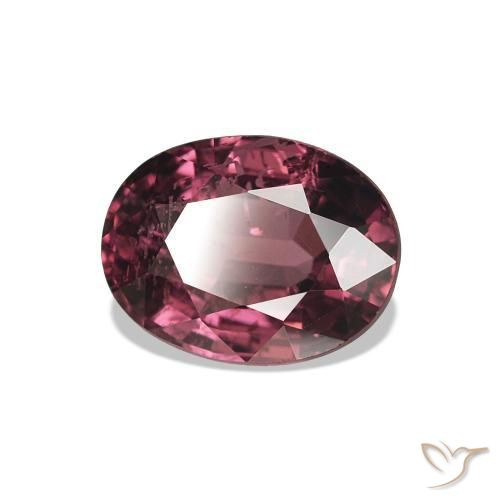 rodolita granada Medium Dark-Red Natural 1.37ct, Corte Oval, VS-SI
