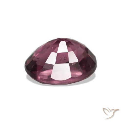 Rodolita Granada roxo médio Natural 1.28ct, Corte Oval, VS-SI