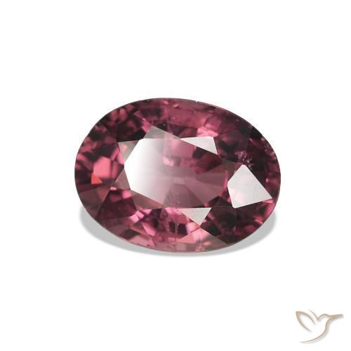 Rodolita Granada Berry Purple Natural 1.08ct, Corte Oval, VS