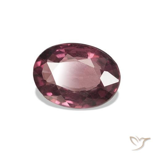 Rodolita Granada Magenta Profundo Natural 0.77ct, Corte Oval, VS