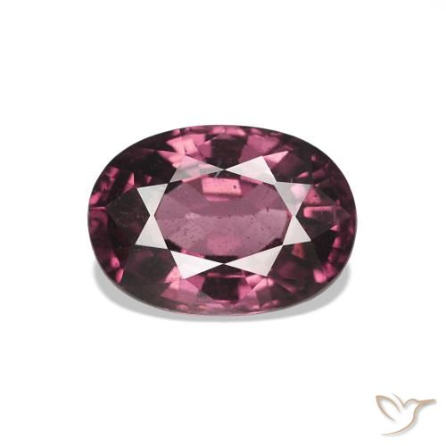 rodolita granada roxo médio Natural 1.23ct, Corte Oval, VS
