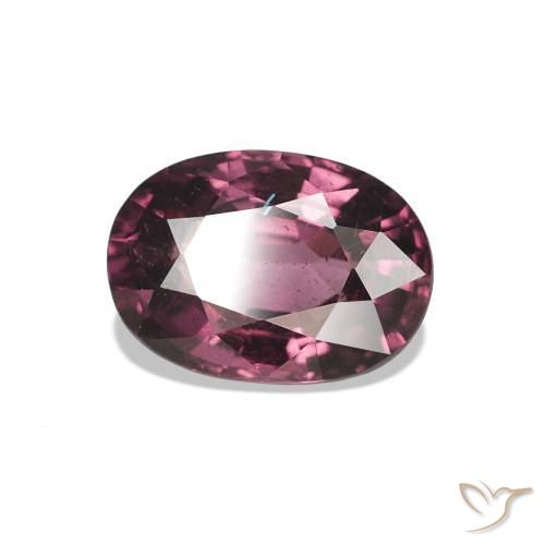 rodolita granada roxo médio Natural 1.23ct, Corte Oval, VS