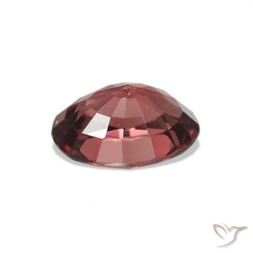 Granada rodolita vermelho natural 1,02ct, corte oval, VS