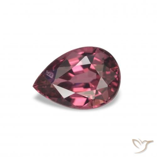 1.14ct vermelho médio rodolita granada, Formato de pêra, VS