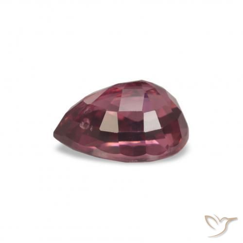 rodolita granada vermelho médio Natural 1.14ct, Formato de pêra, VS