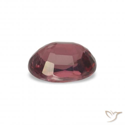 Granada rodolita vermelho natural 1,09ct, corte oval, VS
