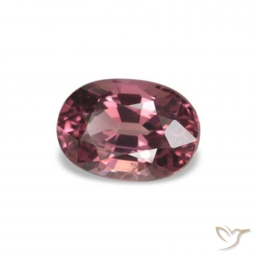 rodolita granada Tom Vermelho Framboesa Natural 1.15ct, Corte Oval, VS-SI