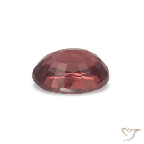 rodolita granada Vermelho Escarlate Profundo Natural 1.08ct, Corte Oval, VS