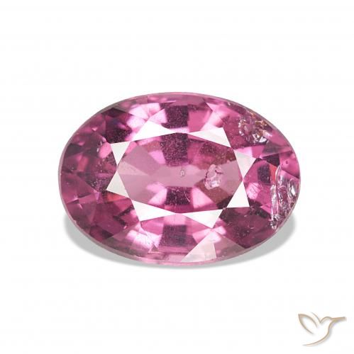 rodolita granada roxo médio Natural 1.10ct, Corte Oval, VS-SI