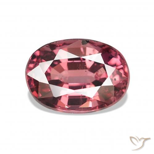 rodolita granada Tom Vermelho Framboesa Natural 1.19ct, oval, VS-SI