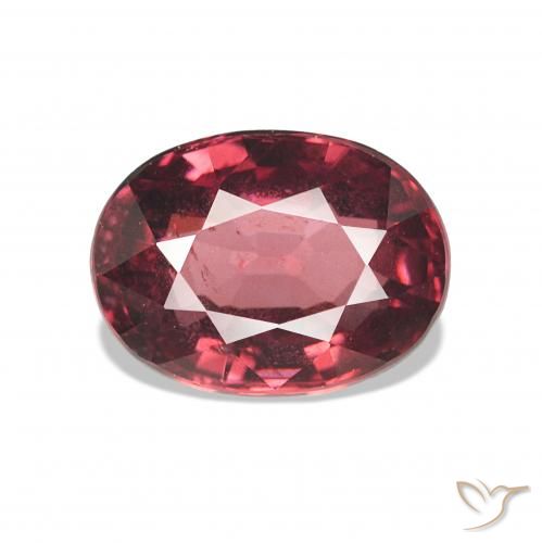 rodolita granada Vermelho roxo Natural 1.12ct, Corte Oval, VS-SI