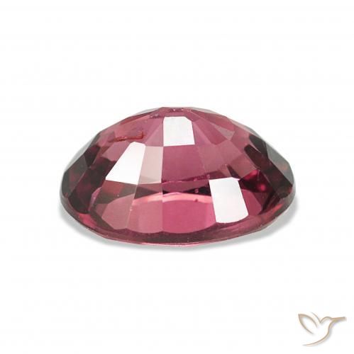 Granada rodolita roxo natural 1,14ct, corte oval, VS