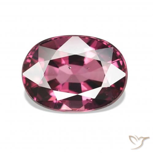 rodolita granada Roxo Intenso Natural 1.35ct, Corte Oval, VS