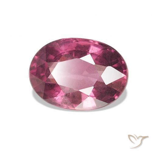 rodolita granada roxo avermelhado Natural 1.07ct, Corte Oval, VS