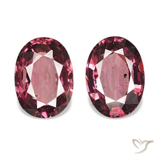 Pedras preciosas de rodolita granada Magenta Profundo natural de 1.88 ct, Corte Oval, VS