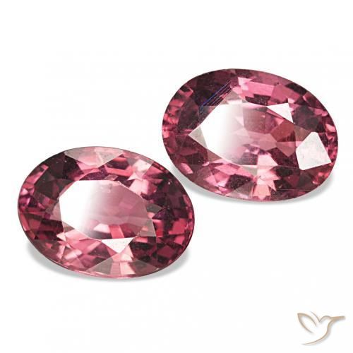 Pedras preciosas de rodolita granada Roxo escuro natural de 2.11 ct, Corte Oval, VS
