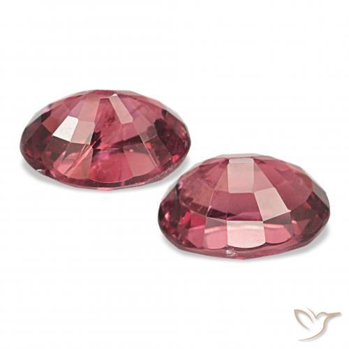 Pedras preciosas de granada rodolita vermelho natural de 2,16 ct, corte oval, VS-SI