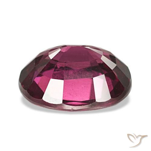 Granada rodolita roxo natural 5,65ct, corte oval, VS
