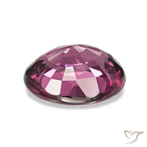 Rodolita Granada roxo médio Natural 4.13ct, Corte Oval, VVS