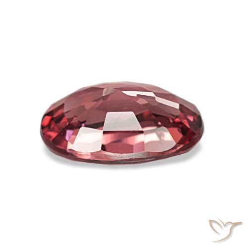 Granada rodolita vermelho natural 0,96ct, corte oval, VS-SI