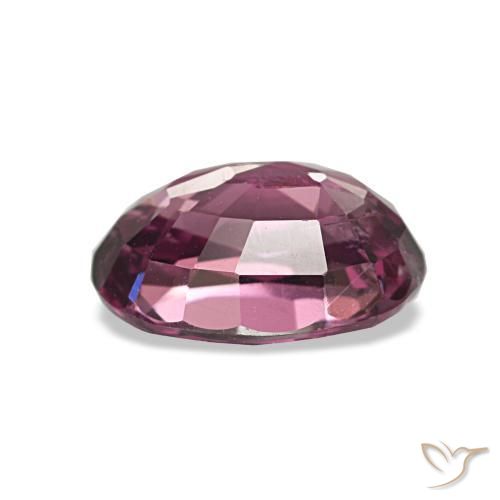 Granada rodolita roxo natural 1,06ct, corte oval, VS-SI