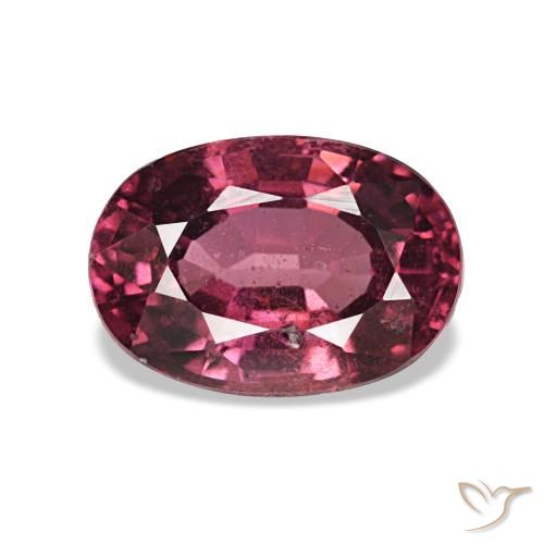 1.23ct vermelho granada rodolita, oval, VS-SI