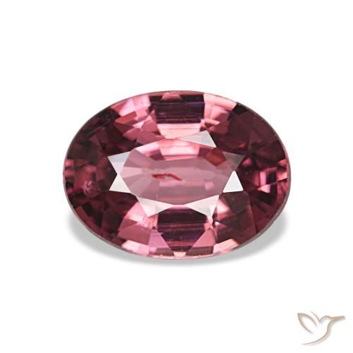0.91ct vermelho granada rodolita, oval, VS