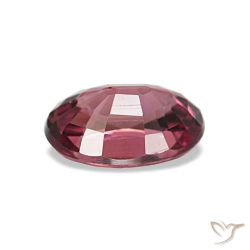 Granada rodolita vermelho natural 0,91ct, corte oval, VS