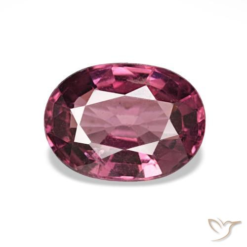 Granada rodolita rosa natural 1,02ct, corte oval, VS