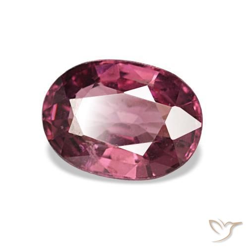 Granada rodolita rosa natural 1,02ct, corte oval, VS