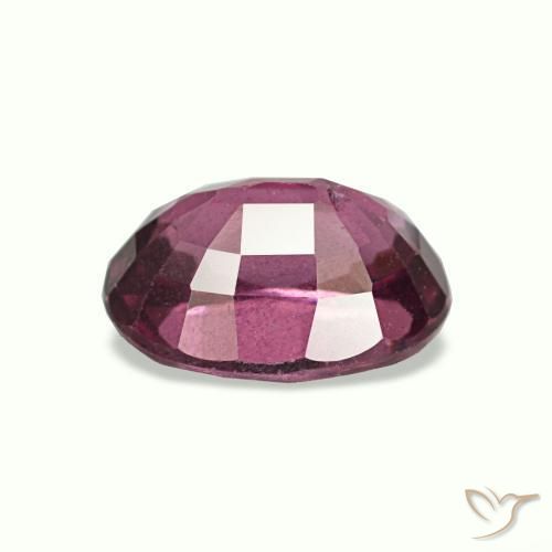 Granada rodolita roxo natural 1,10ct, corte oval, VS