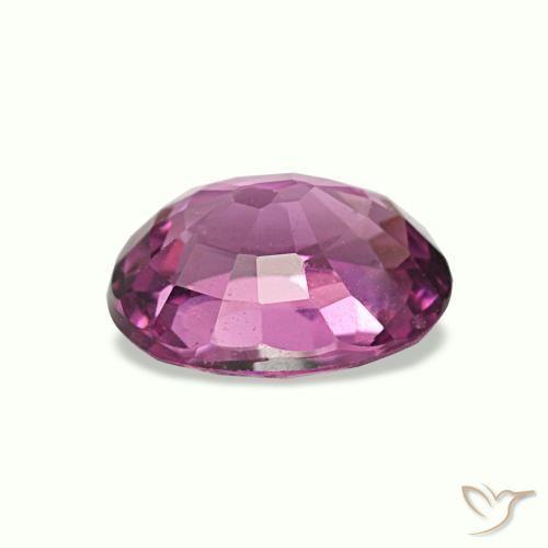Granada rodolita roxo natural 1,08ct, corte oval, VS