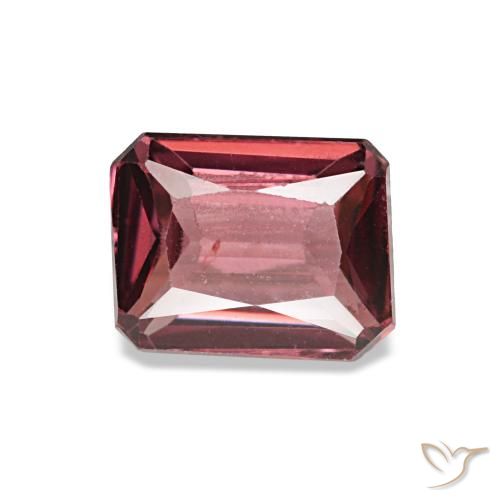1.09ct vermelho granada rodolita, corte esmeralda, VS