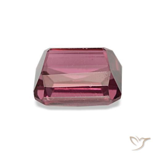 Granada rodolita rosa natural 1,18ct, corte esmeralda, VS