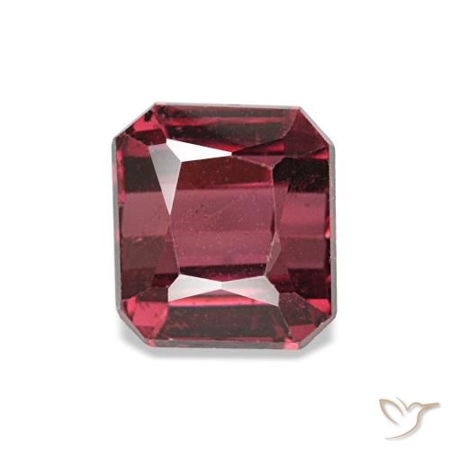 1.44ct vermelho granada rodolita, corte esmeralda, VS