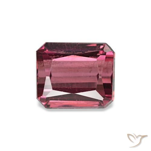 1.19ct vermelho granada rodolita, corte esmeralda, VVS-VS