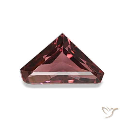 Granada rodolita vermelho natural 1,18ct, forma extravagante, VS