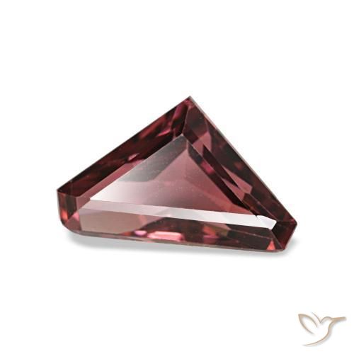 Granada rodolita vermelho natural 1,18ct, forma extravagante, VS