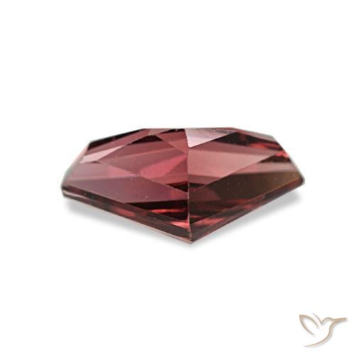 Granada rodolita vermelho natural 1,18ct, forma extravagante, VS
