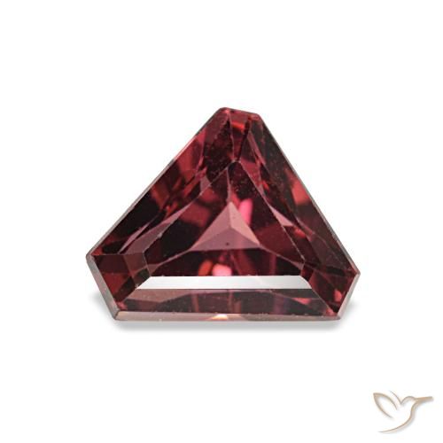 Granada rodolita vermelho natural 0,99ct, forma extravagante, VS