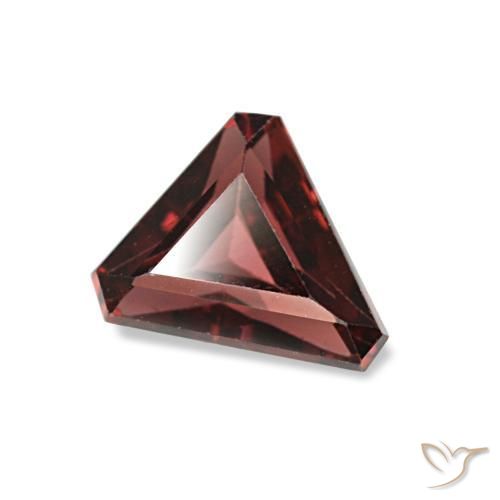 Granada rodolita vermelho natural 0,84ct, forma extravagante, VVS-VS
