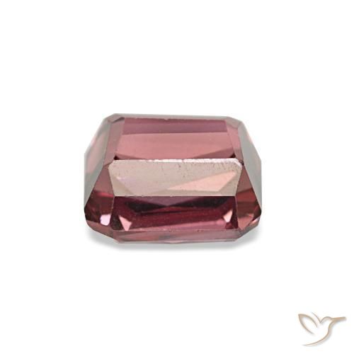 Granada rodolita vermelho natural 0,95ct, corte esmeralda, VVS-VS