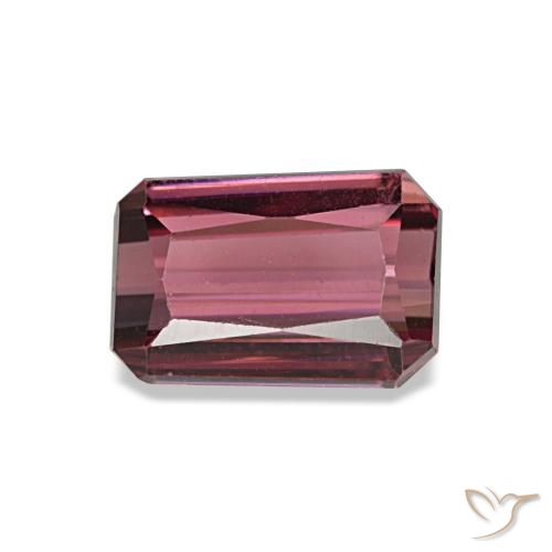 1.49ct vermelho granada rodolita, corte esmeralda, VVS-VS