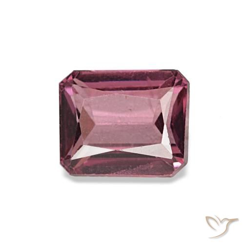 0.96ct vermelho granada rodolita, corte esmeralda, VS